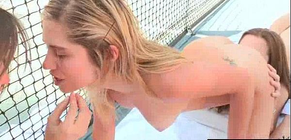  (Dani Daniels & Malena Morgan & Lia Lor) Teen Hot Girls In Lesbo Sex Scene On Camera clip-13